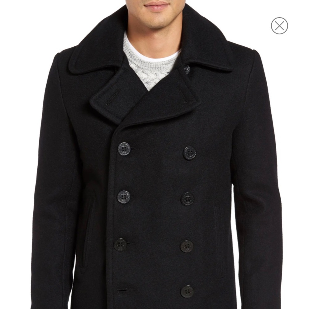 Classic wool pea coat by SchottNYC